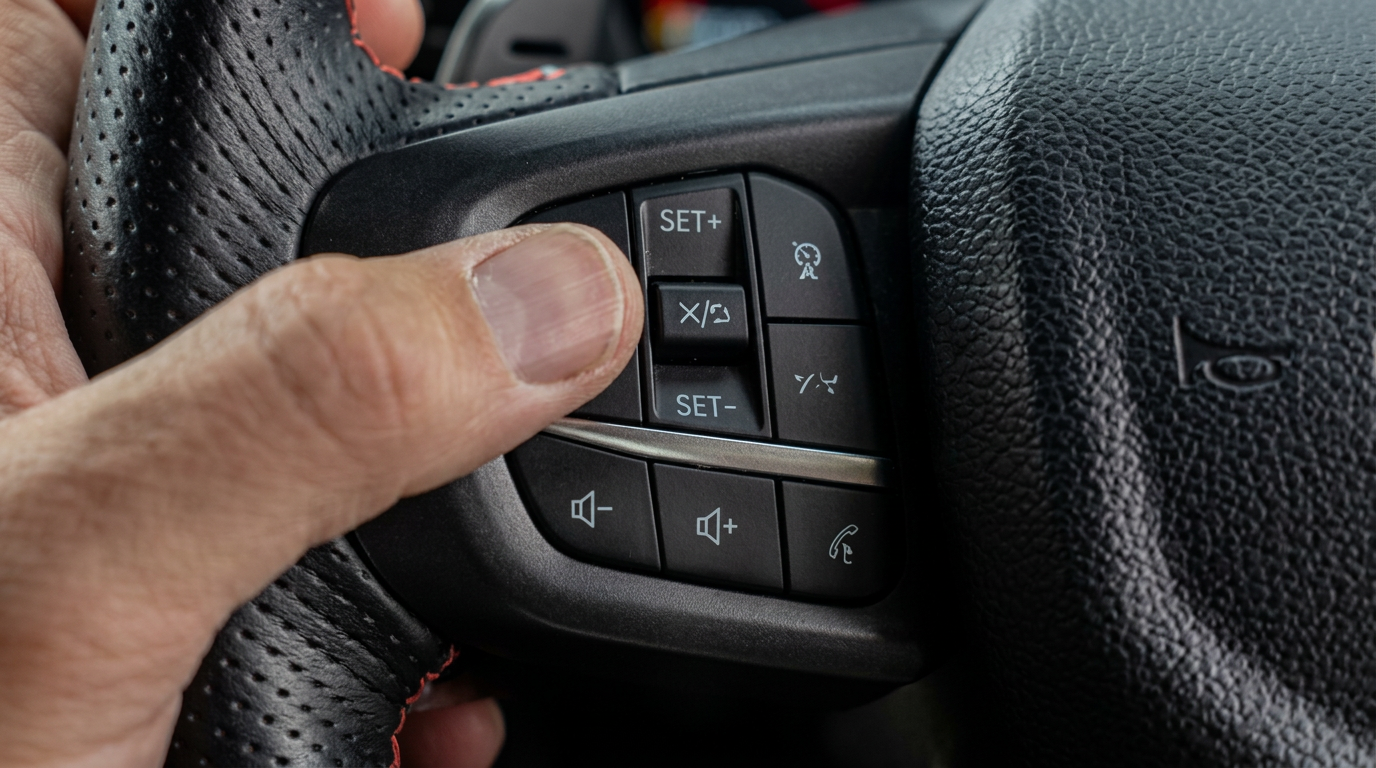 Factory steering-wheel controls used for PIN entry